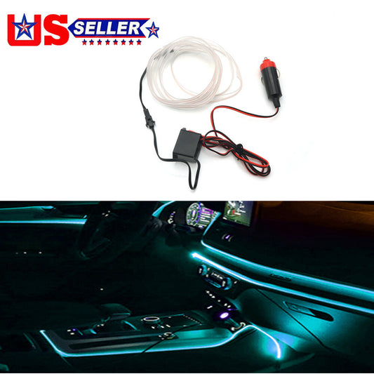 Car Interior LED Neon Lights Decor Atmosphere EL Wire String Strip Lamp 2M