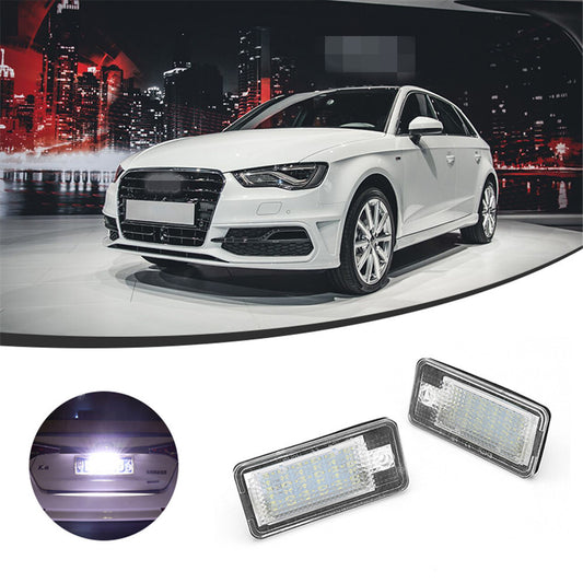 2x LED license plate lighting license plate for Audi A3 A4 8E B6 RS4 A6 RS6 Q7