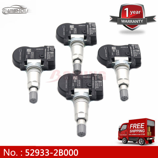 new 52933-2B000 TPMS tire pressure sensor for Hyundai Santa Fe, Sonata, and for Kia 2012.
