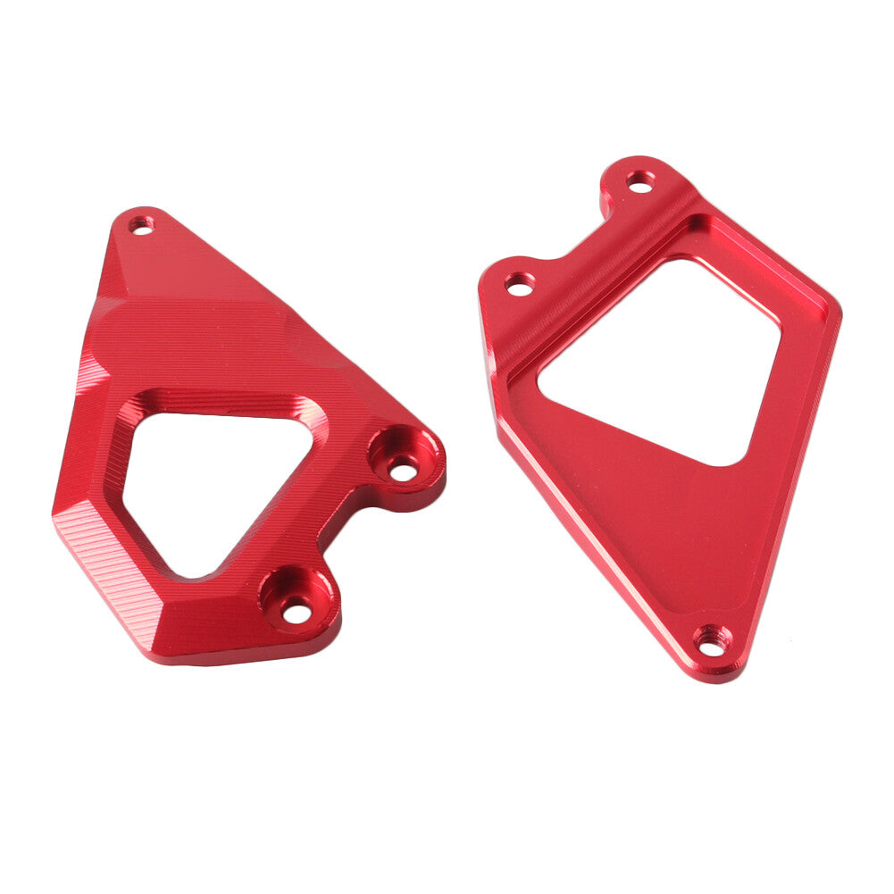 Foot Pegs Protector Heel Guard Plate Fit for BMW R1200GS 2013 - 2018 Red Motorcycle