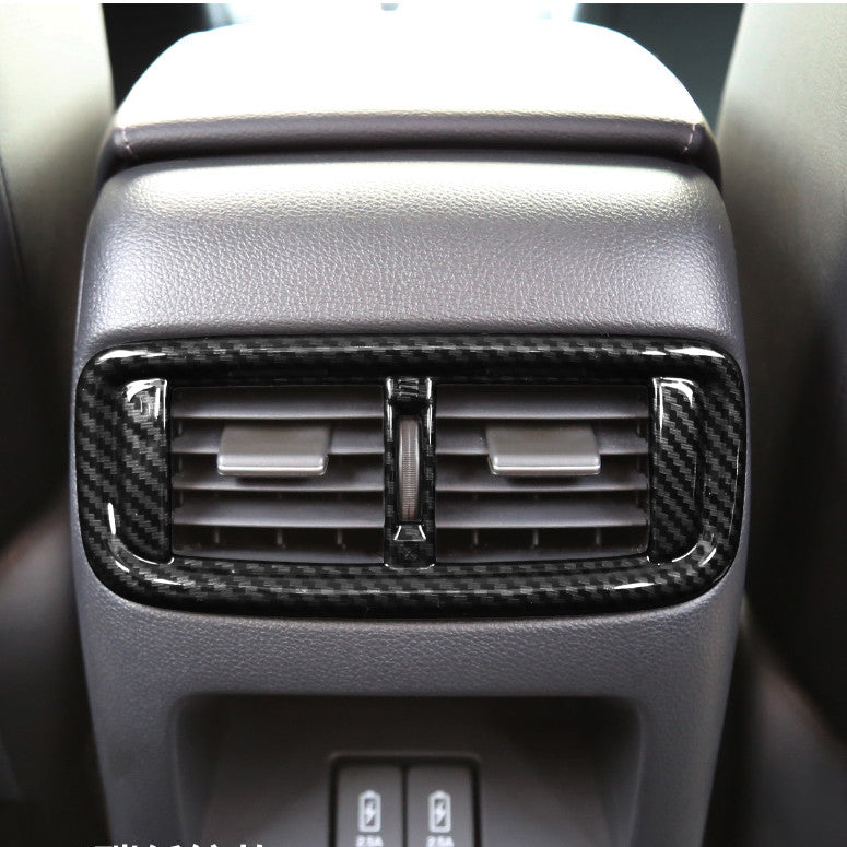 Carbon Fiber Rear Air Vent Outlet Cover Trim Fit for Honda CR-V CRV 2017-2021