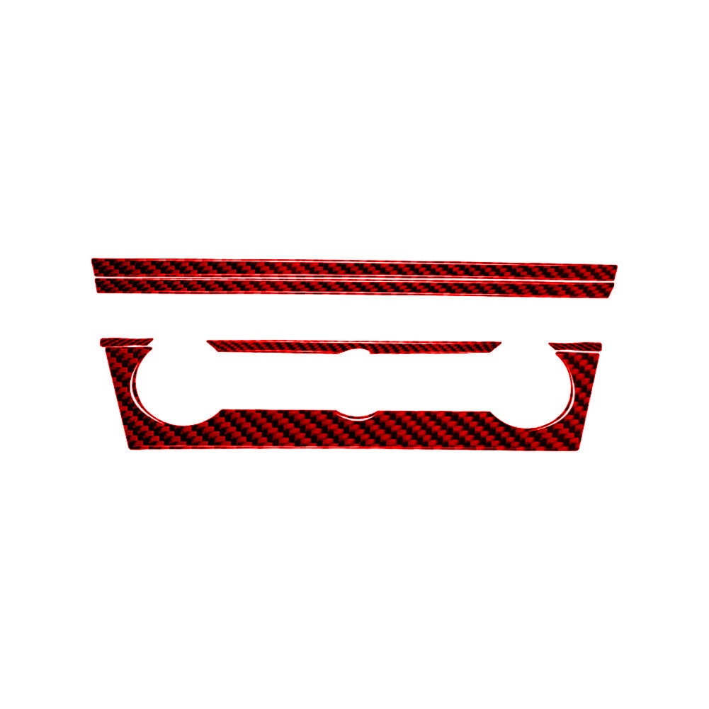 Red Carbon Fiber A/C Console Panel Cover Trim for Subaru Outback Legacy 2015-17