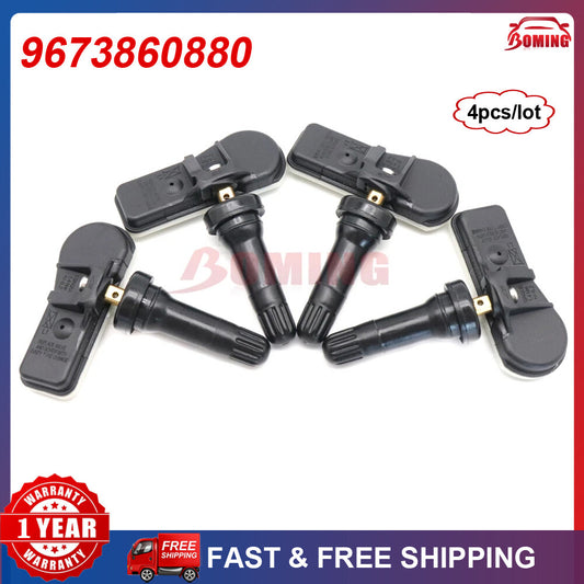 4-piece TPMS tire pressure sensor kit, new, for Peugeot 308 and 508. Partner: for Citroen C4