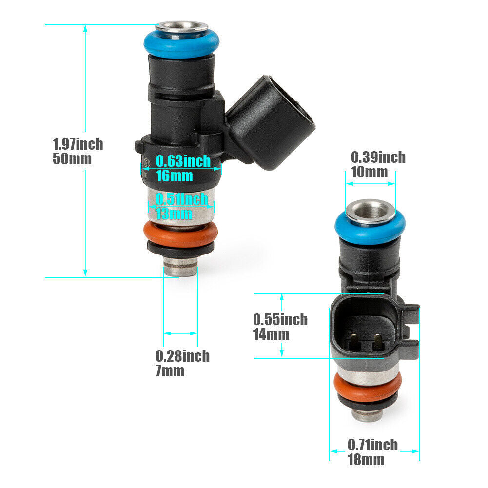 1-pack fuel injector 2521068 suitable for Polaris RZR 570 900 Ranger Crew XP Sportsman 450