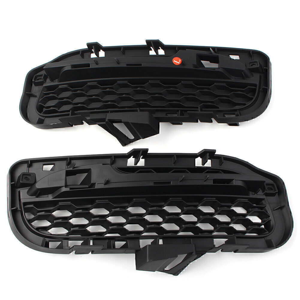 Front Bumper Fog Lamp Grille For 2016-2021 2020 2017 2018 2019 for Jaguar XJBlack