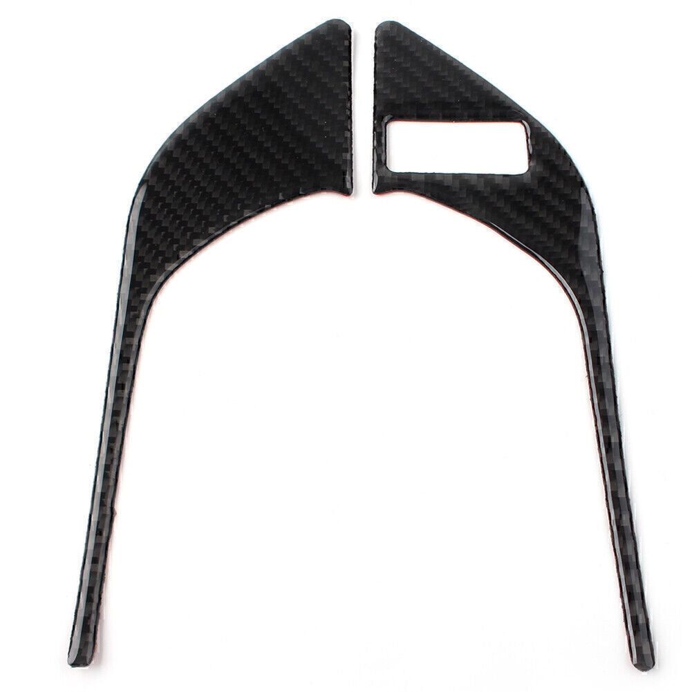 Carbon fiber interior front door handle cover trim for Subaru Forester 2013 - 2018