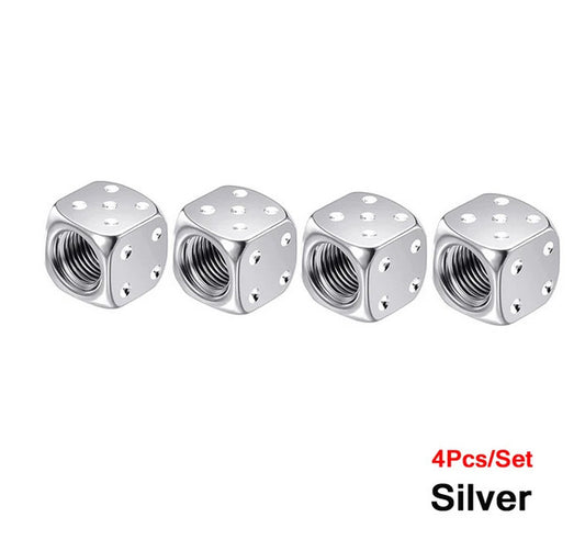 4-piece car tire valve cover rod air dust cover, dustproof and rustproof, red, suitable for Peugeot .