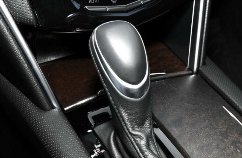 Fit for Cadillac XTS 13-19 Peach Wood Grain Central Console Gear Shift Knob Trim