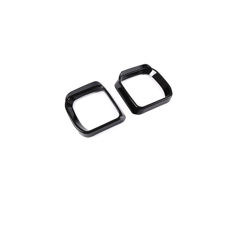 for Defender 110 90 2020-2023 Bright Black Side Door Mirror Sun Rain Guard 2X