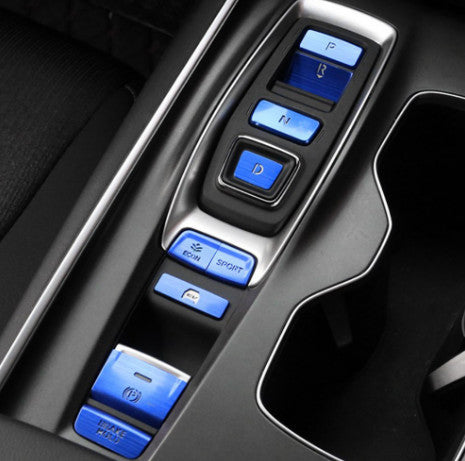 for Honda Accord 2018-2020 Blue Interior Gear Shift Box Panel Button Cover Trim