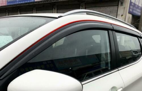 for Nissan Rogue Sport 16-20 Black Window Visor Vent Shade Sun Rain Guard Trim6
