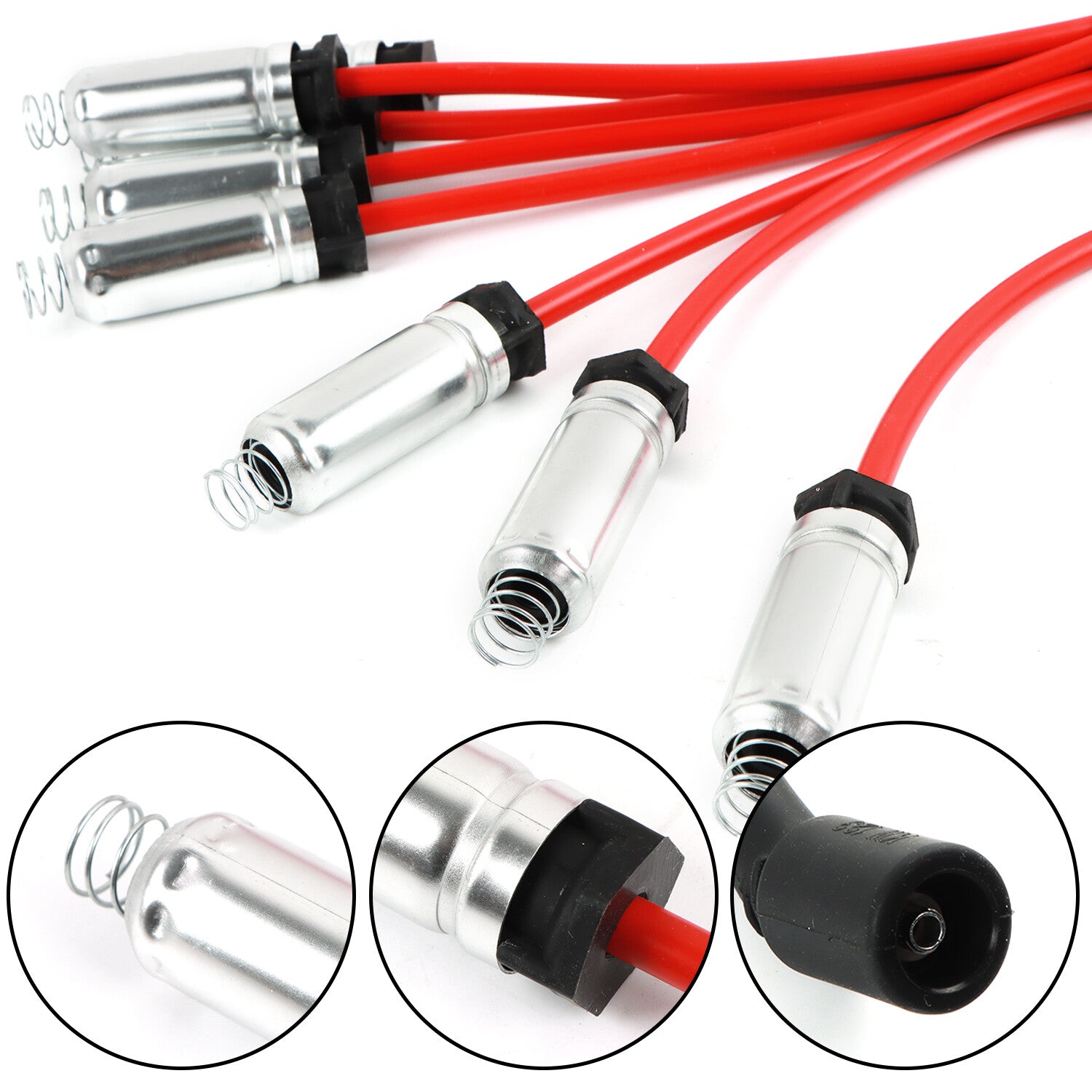 Ignition Coil + Iridium Spark Plug+ Wire for Chevy for GMC 4.8L 5.3L 6.0L 8.1L UF271