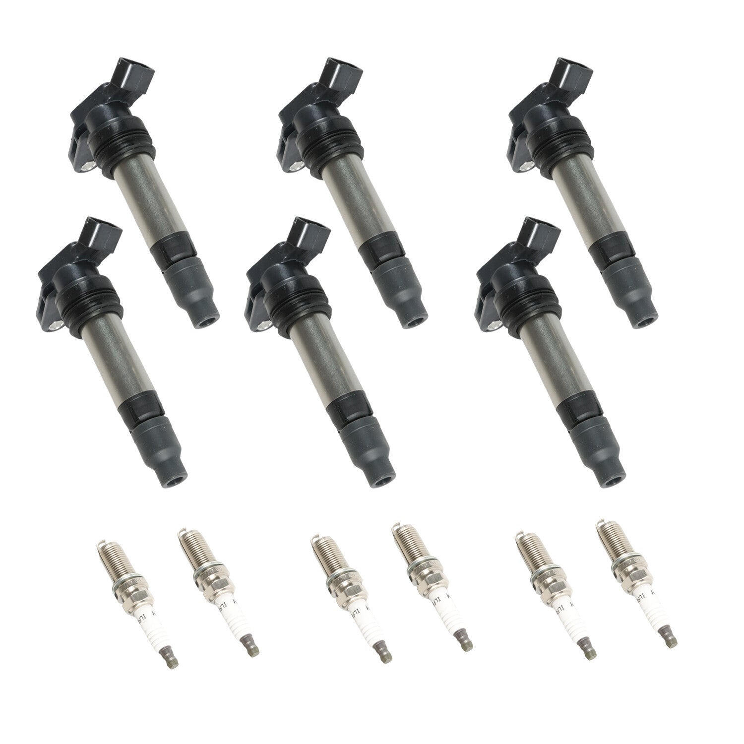 6x Ignition Coils+6x Iridium Spark Plug for 2010-2011 for Volvo XC60 UF594+6481 12v