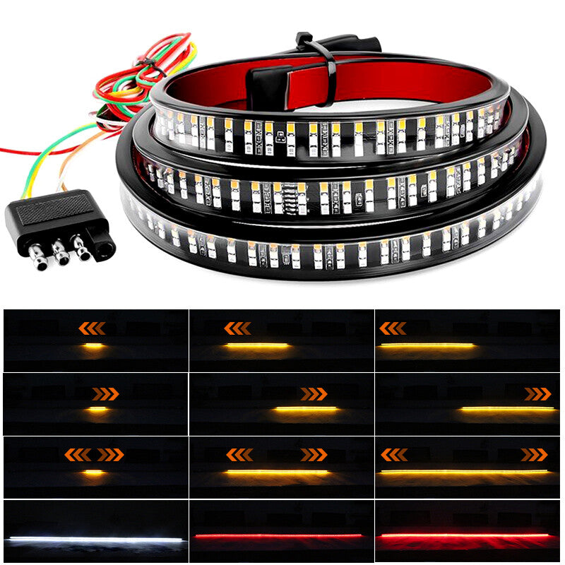 60 3Row 432-LED Tailgate Light Strip Truck Reverse Brake Signals Tail Lamp