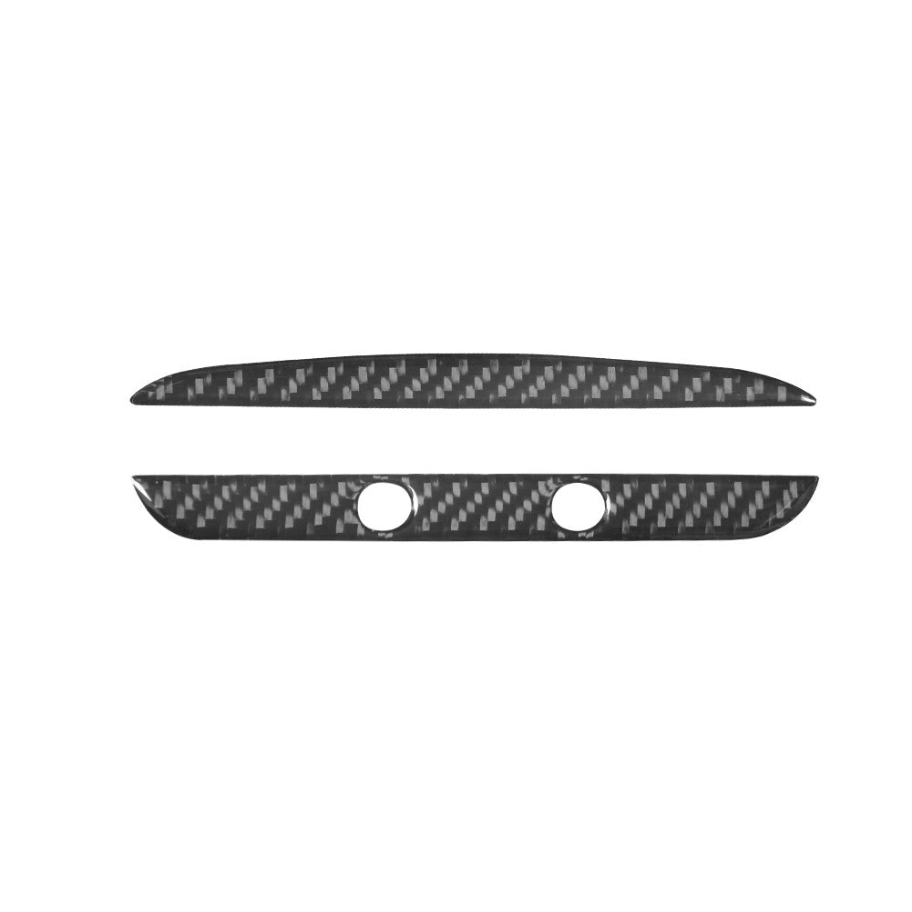2pcs Carbon Fiber Front Overhead Light Cover Trim for Ford Fiesta 2011-2015