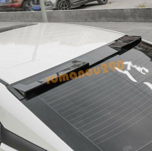 for Nissan Sentra 2020-23 Carbon Fiber Rear Roof Spoiler Tail Lip Wing Bar Trim