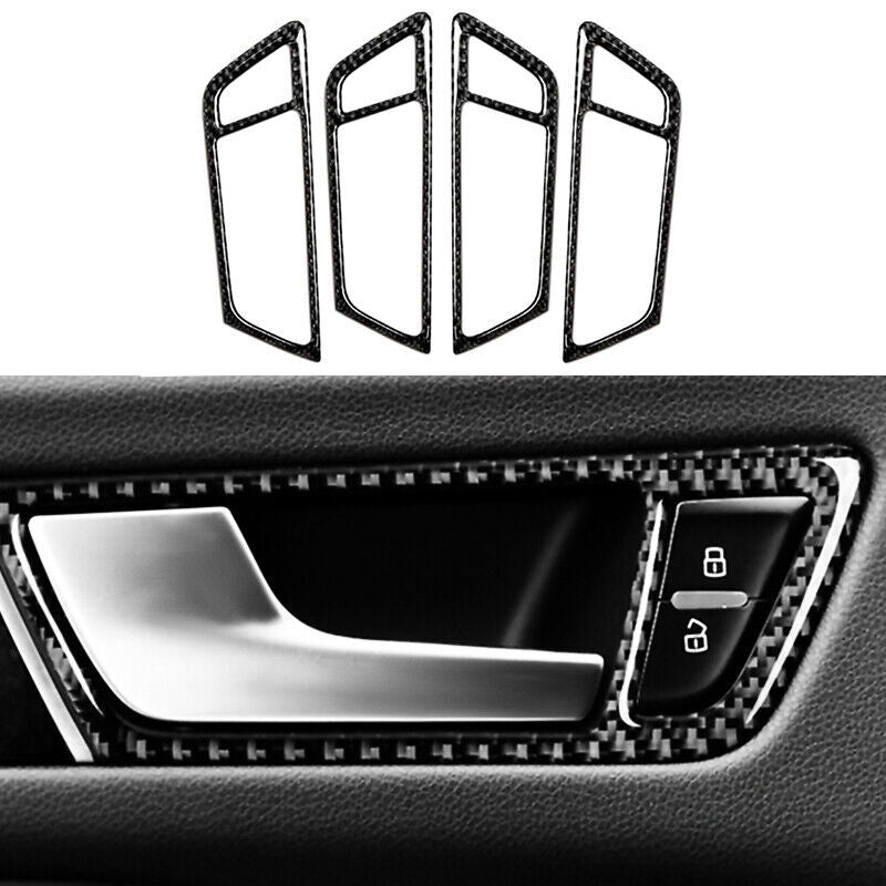 carbon fiber interior door handle cup covers suitable for Audi Q5 8R SQ5
