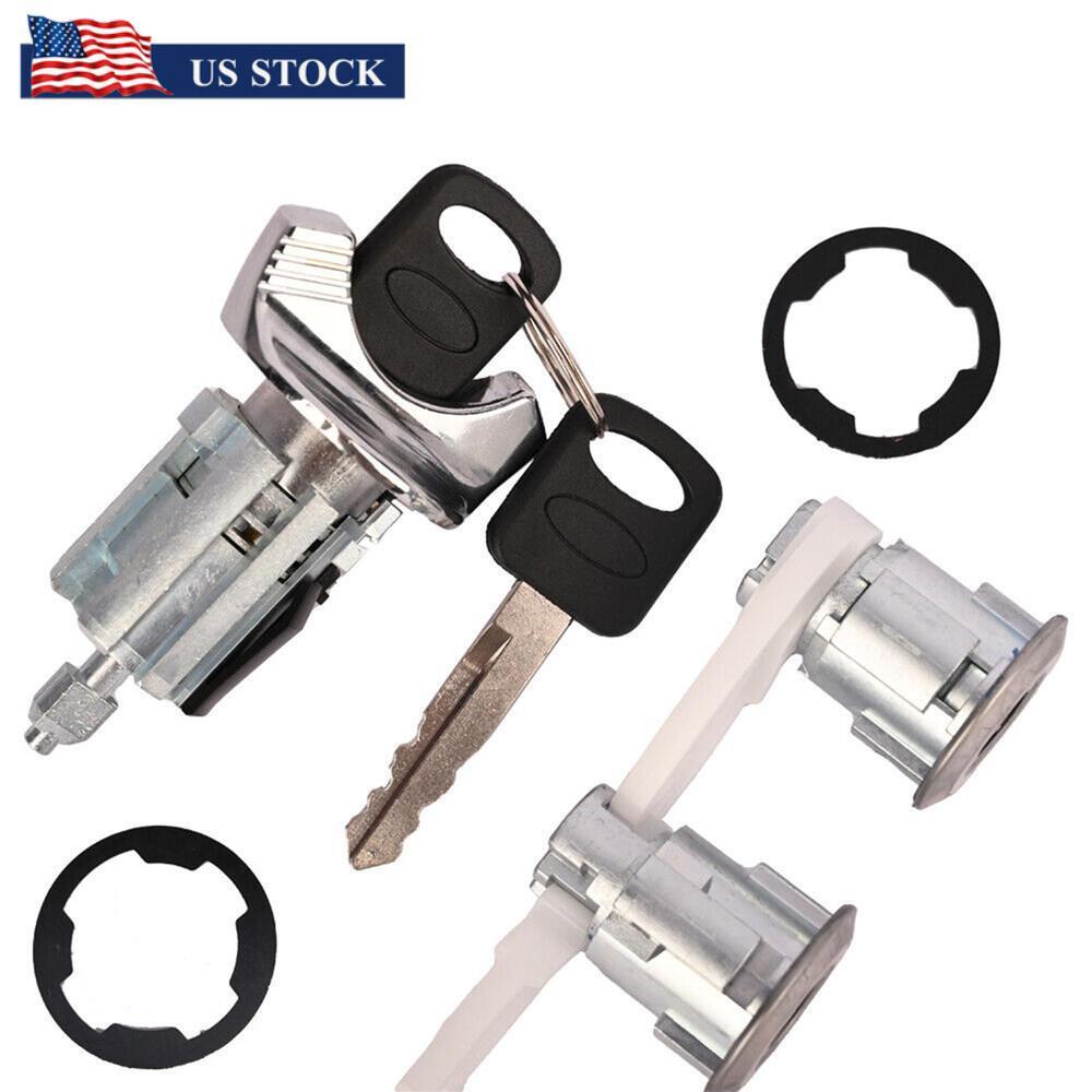 1Set Car Ignition Door Lock Cylinder Set Accessories for Ford Bronco F150 F250