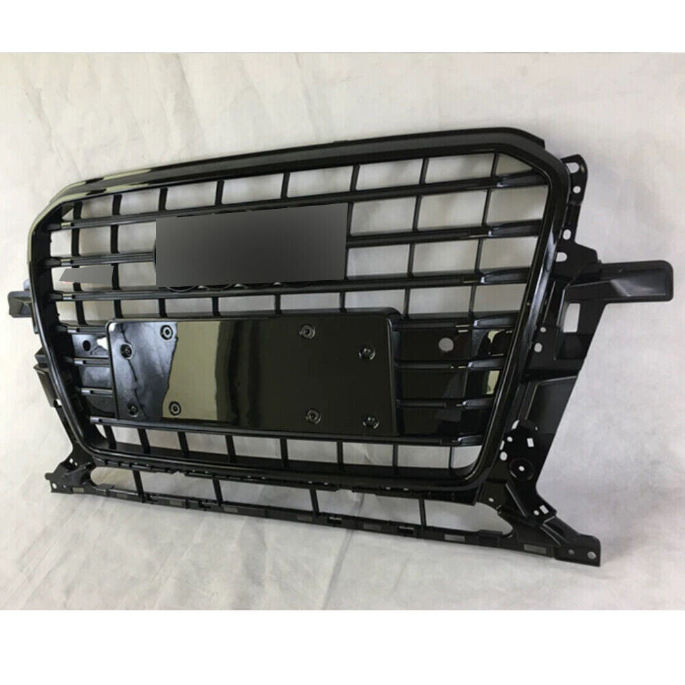 SQ5 Style Front Mesh Grille for Audi Q5 2013 2014 2015 2016 Black Bumper Grille