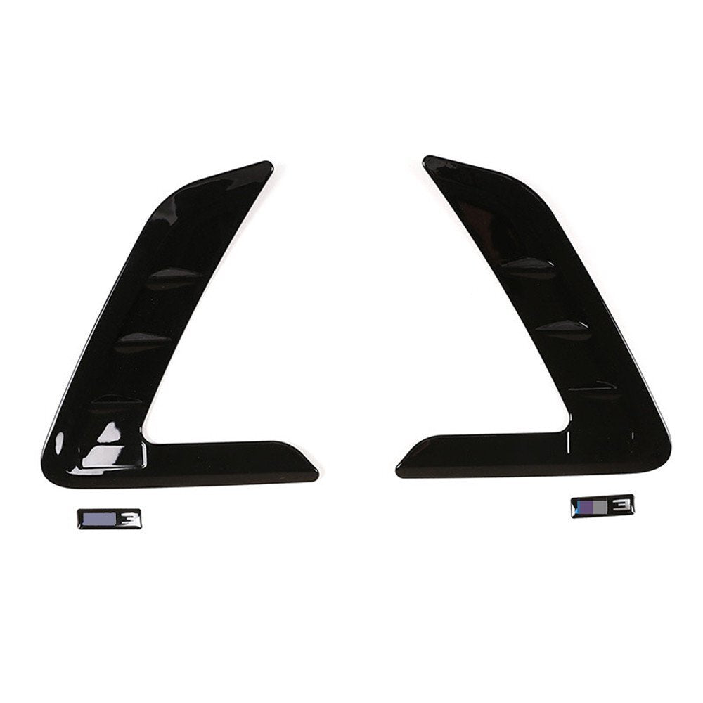 Gloss Black ABS Side Fender Air Outlet Vent Cover for BMW 3 Series G20 2020-2022