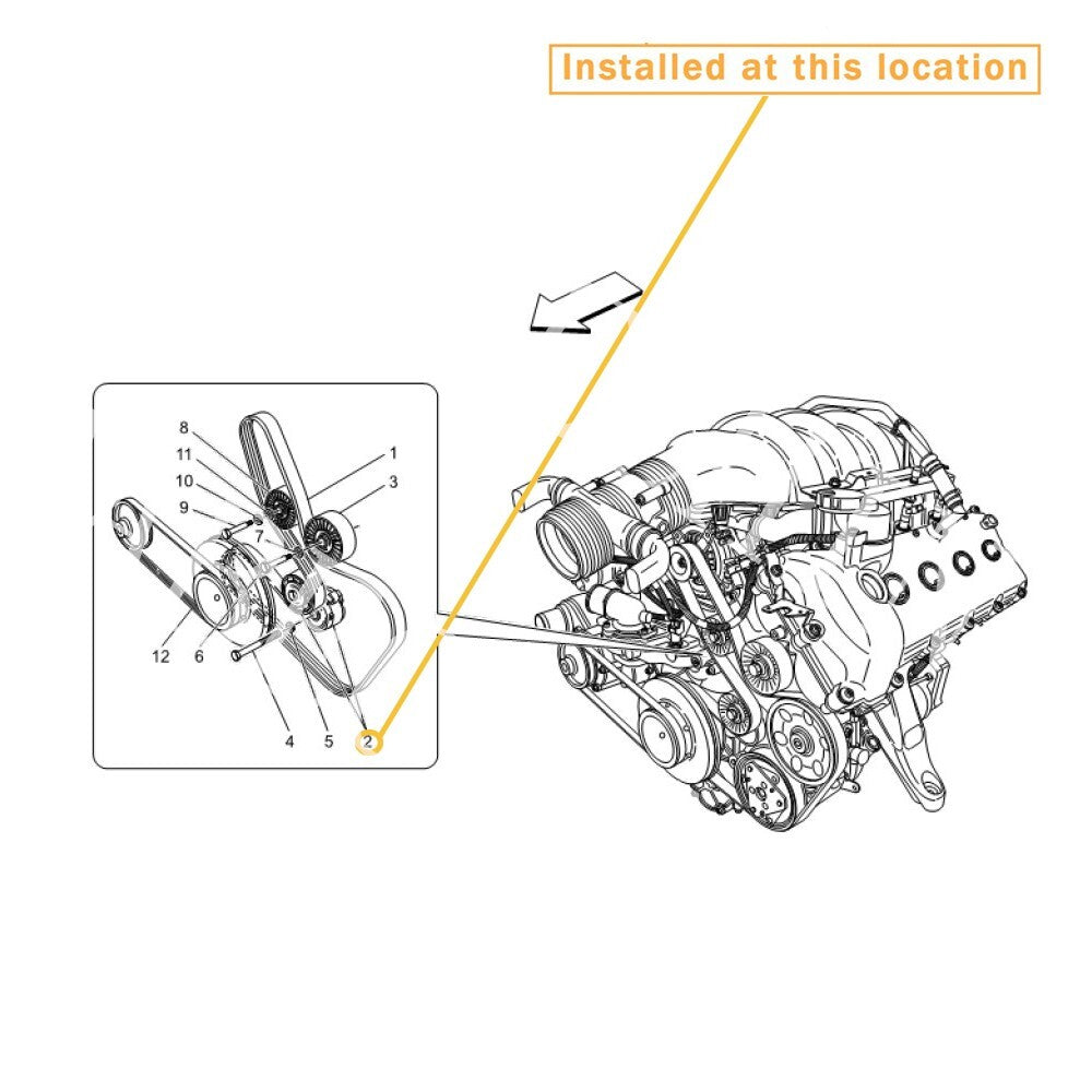 equipment manufacturer ( ) for Maserati Quattroporte belt tightening pulleys 000224178 224178