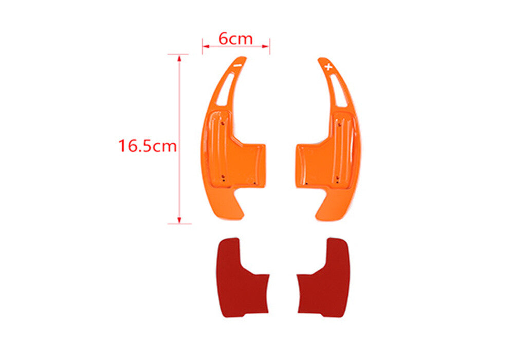 Steering Wheel Shift Paddle Shifter Extension for Ford for Mustang 2015+Alloy Orange