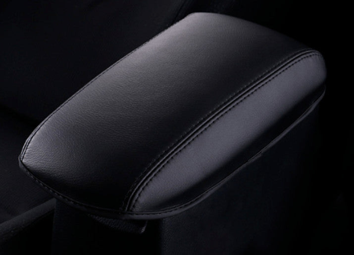 for Toyota for Corolla 14-19 1P Black Leather Armrest Box Middle Console Cover Trim
