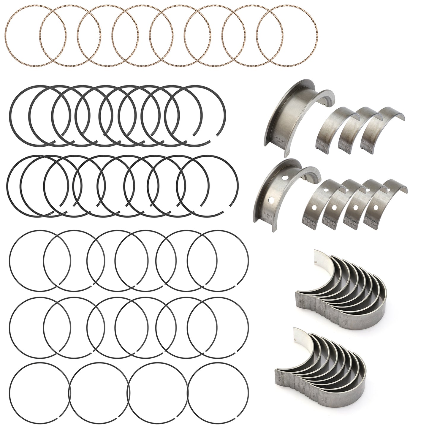 LS LS9 Gaskets Kit  Main Rod Bearings w/Piston Rings for Chevy LS1 LS6 LQ4 Gen3