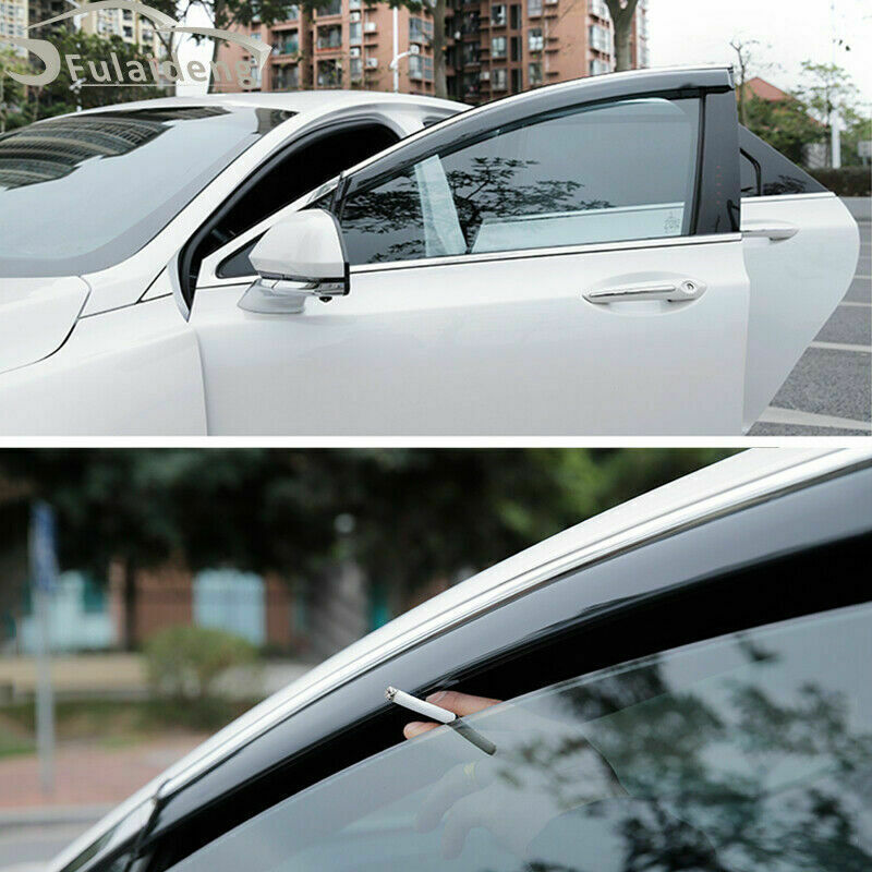 4Pcs for Lincoln MKZ 2017-2020 Window Sun Vent Visor Rain Guards Sun Rain Shield
