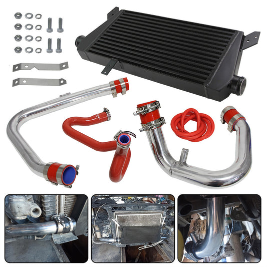 Upgrade Front Mount Intercooler Kit For 96-01 for VW for Passat for Audi A4 B5 1.8T Red