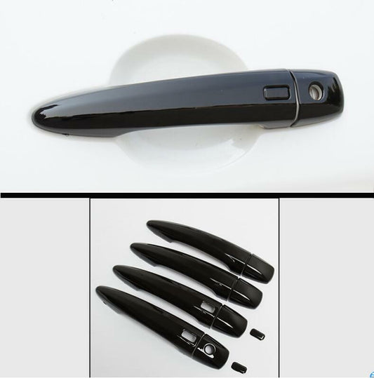 Suitable for Nissan Altima 2019 - 2020 - 2021 models. Glossy black exterior door handle cover trim.