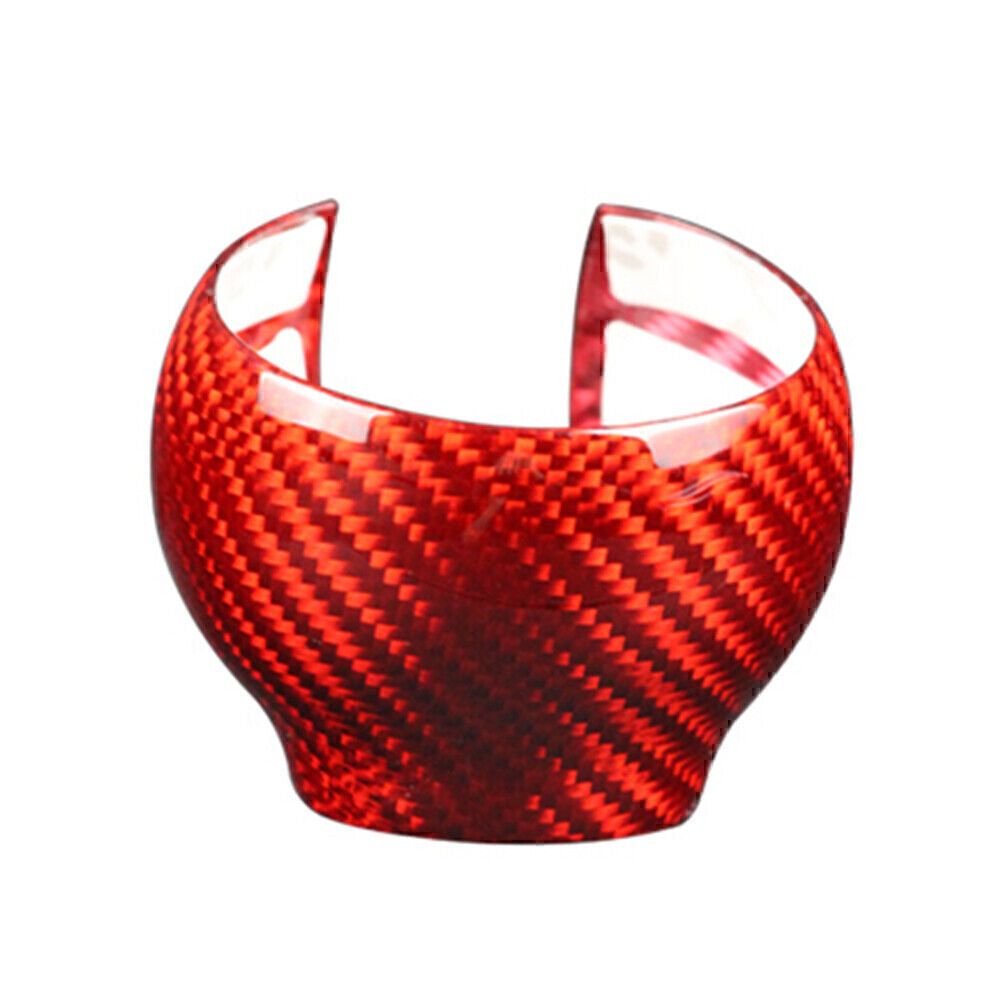 Carbon Fiber Gear Shift Knob Cover Trim for Audi Q3 2013-2018 2017 2016 2015 Red