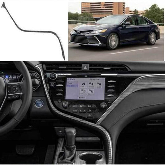 Strip Trim for Toyota for Camry 2018-2023 Real Carbon Fiber S-Shape Center Console