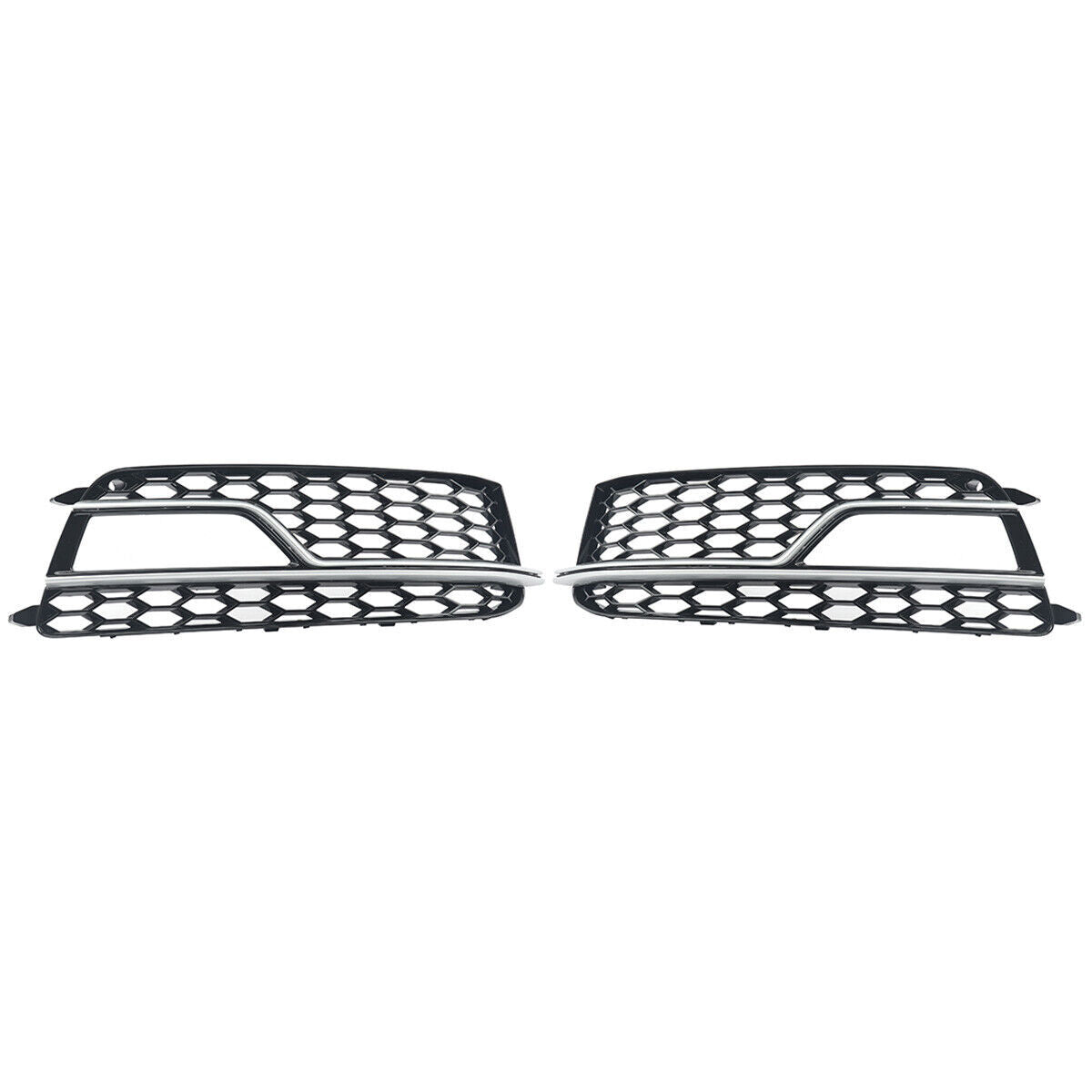 2-piece front bumper fog light cover grille vent cover for Audi A5 S5 S series