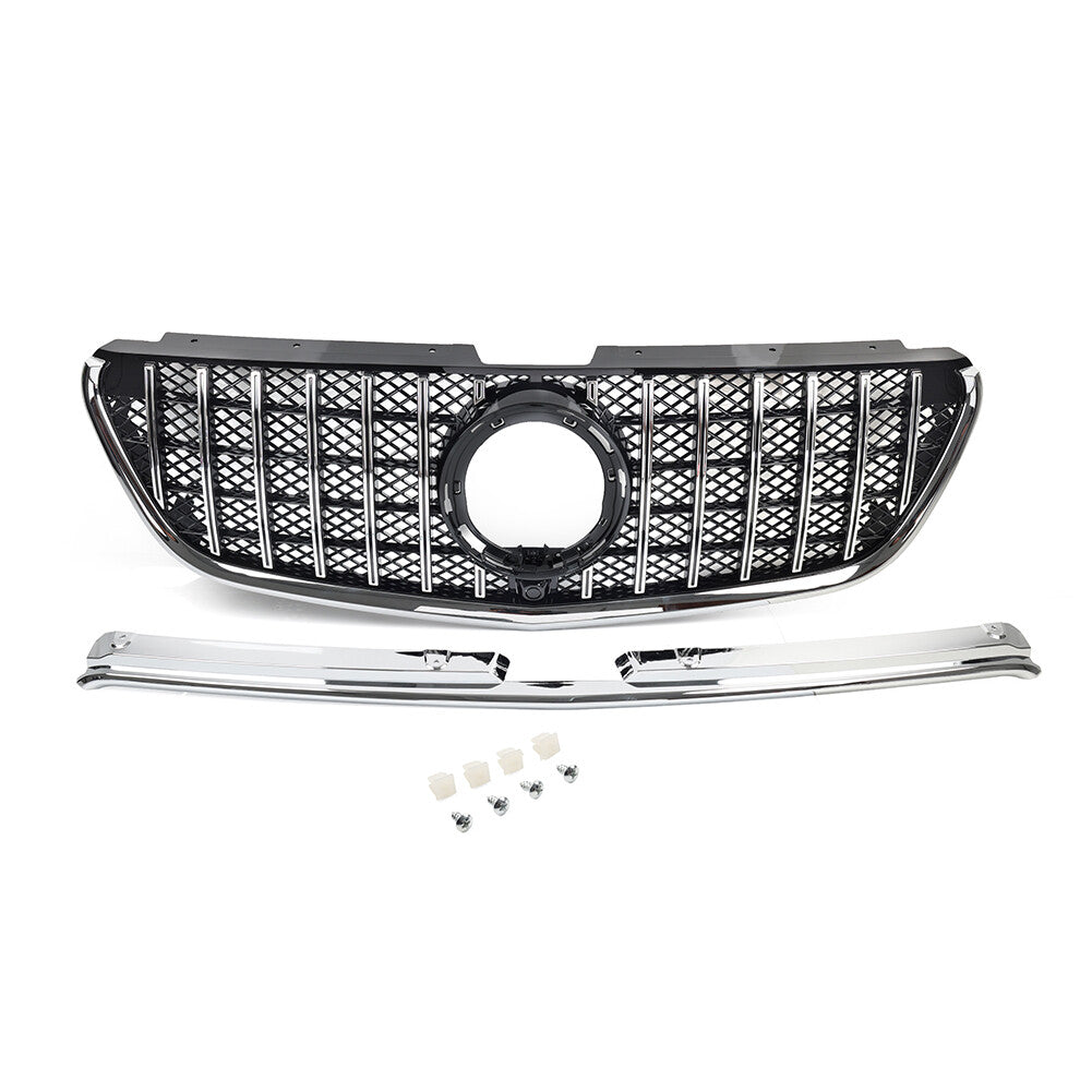 GTR Style Front Bumper Radiator Hood Grille for Benz W447 Metris Vito 2016+ 16