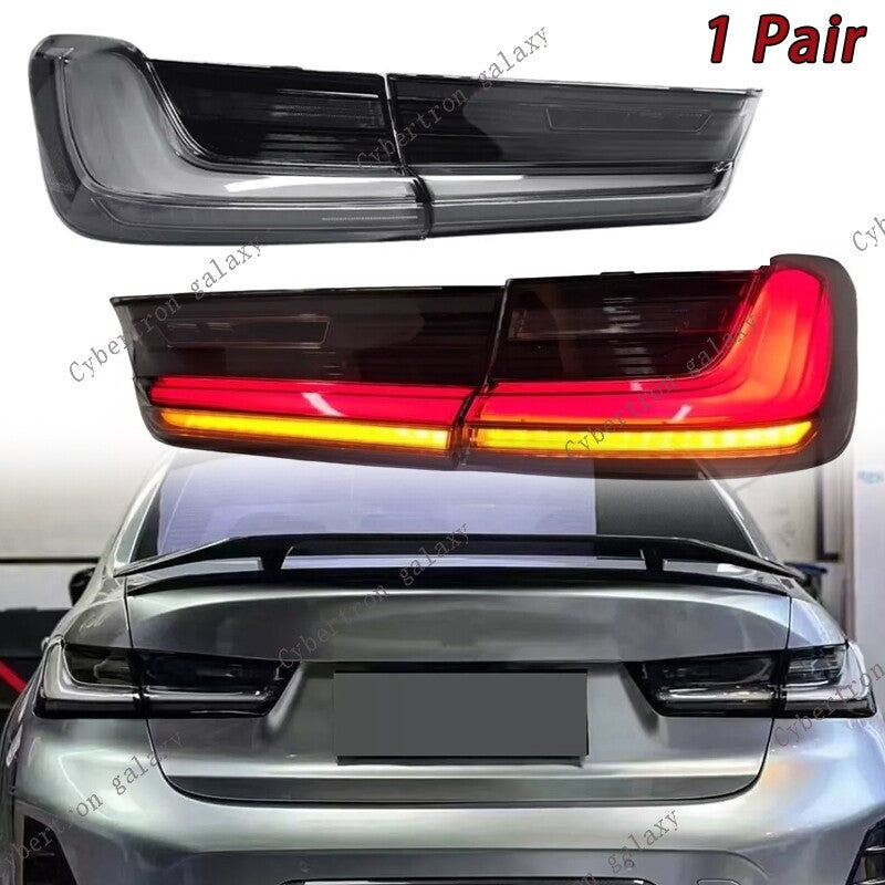 2x for BMW 3 Series G20 G80 M3 2019-2024 Smoked White LED Tail Lights Rear Light