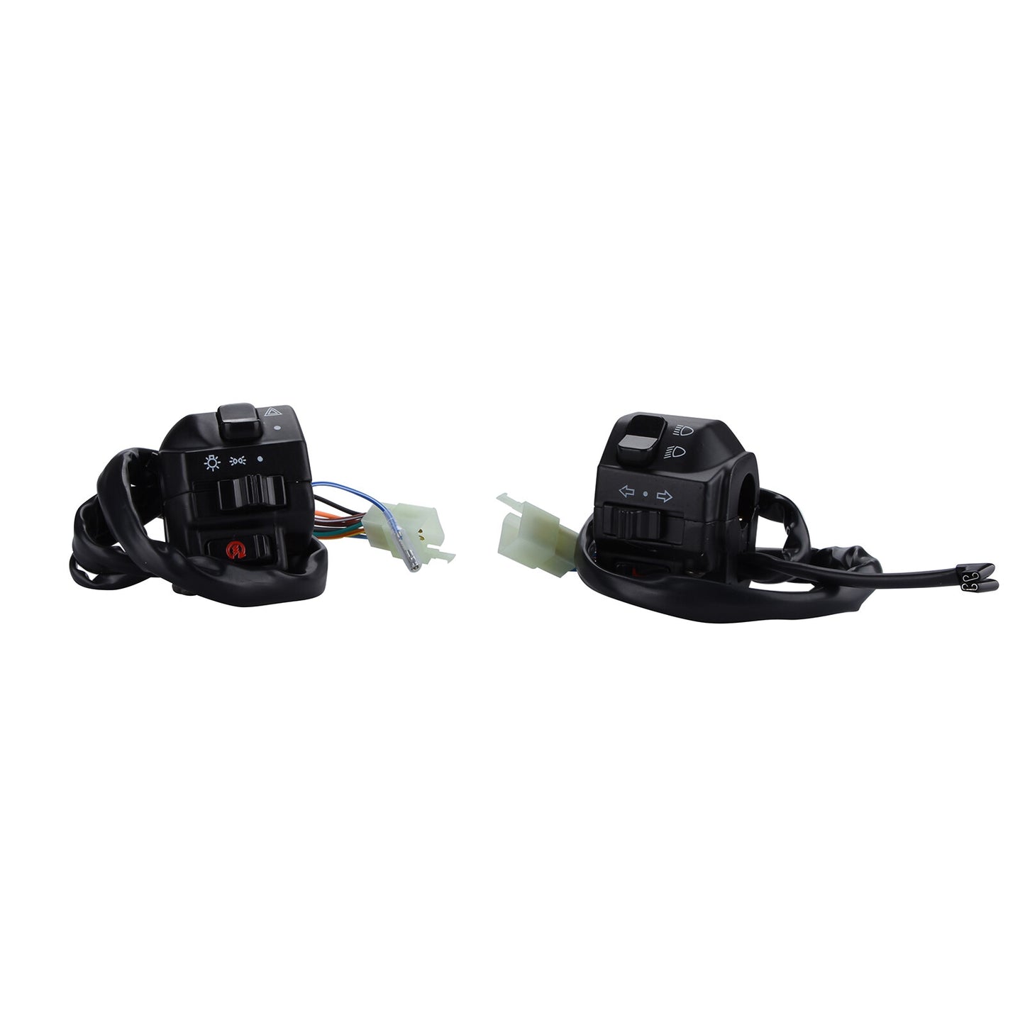 Aluminum Motorcycle Handle Bar L + R Switch Control 22mm 7/8 For Cafe Racer