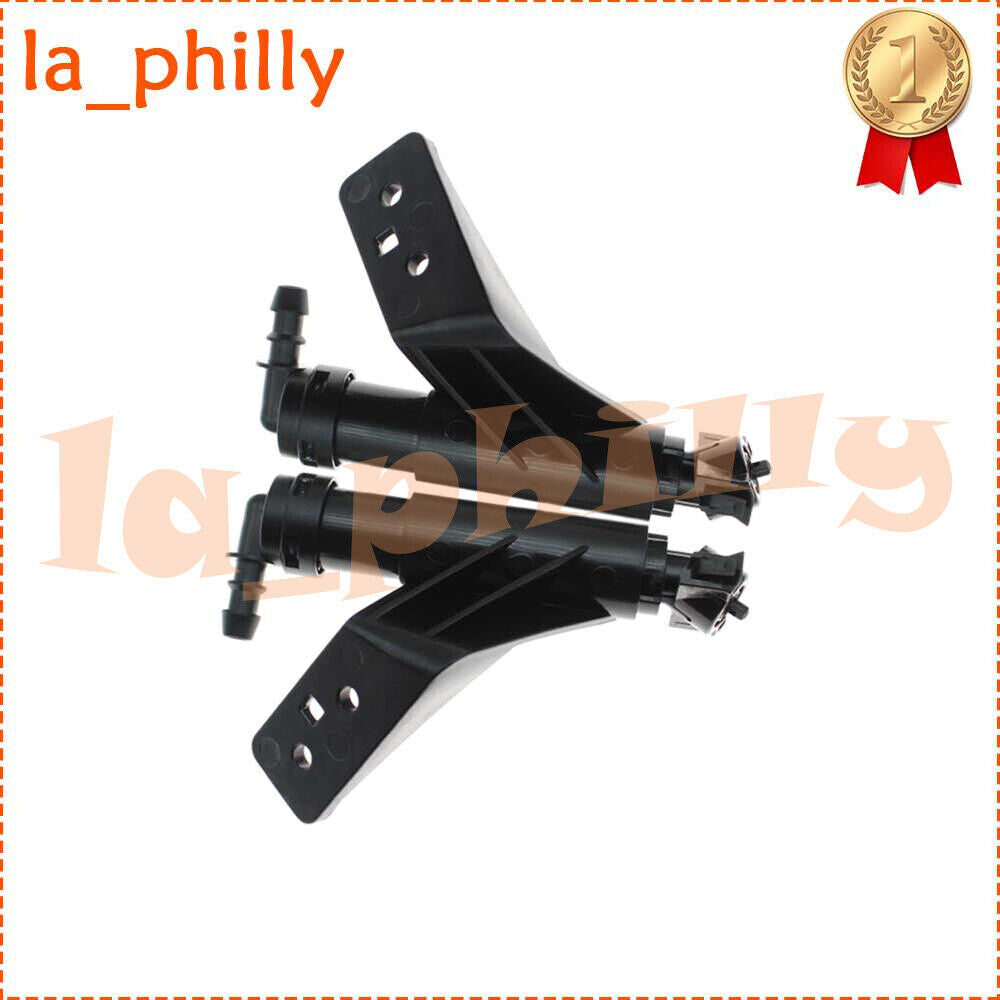 Pair Front Headlight Washer Nozzle Fits for Hyundai Santa Fe DM Grand Fe 2015 - 2018