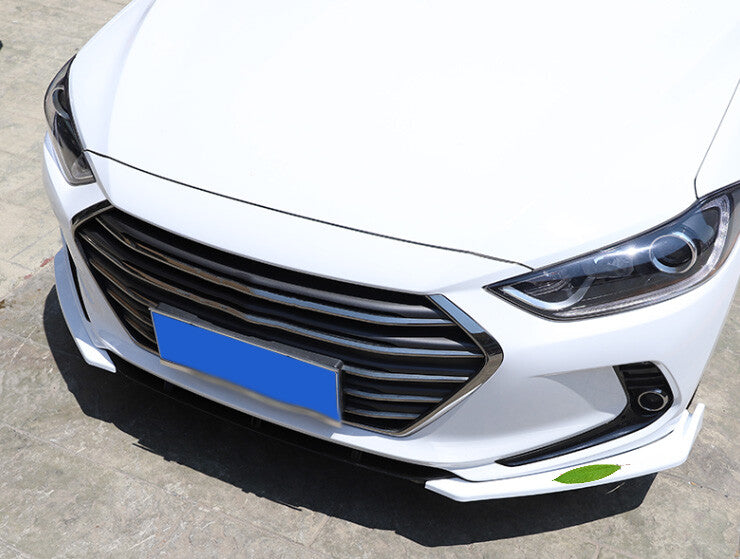 White Black Front Bumper Lip Spoiler Splitter 3PCS for Hyundai for Elantra 2017-2018