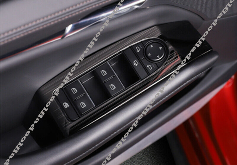 for Mazda CX-30 2020-2022 Black Car Window Lift Panel Switch Moulding Cover Trim