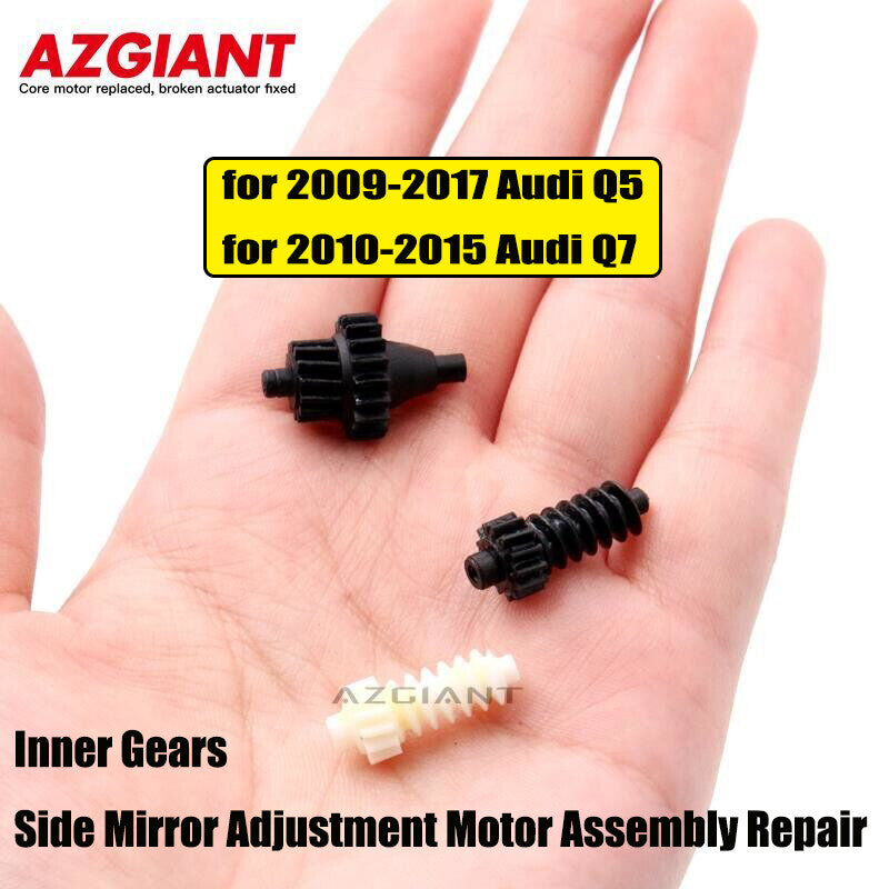 Side mirror adjustment motor gears are compatible with for Audi Q5 2009-2017 and for Audi Q7 2010-2015.