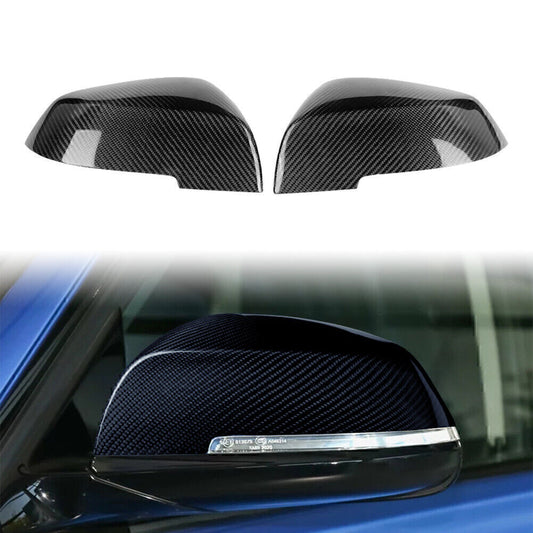2X Replacement Carbon Fiber Mirror Covers Cap Fit for BMW E84 F20 F22 F30 F32 F33