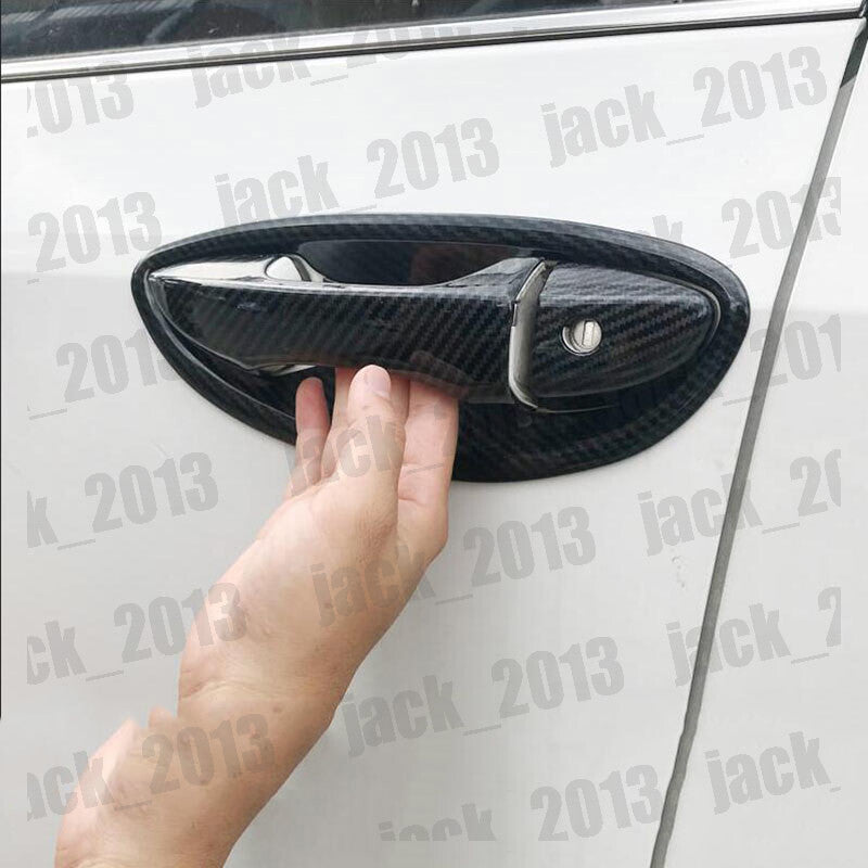 4PCS carbon fibre Door Handle Cover Trim for Toyota for Corolla Axio Altis 2014-2019