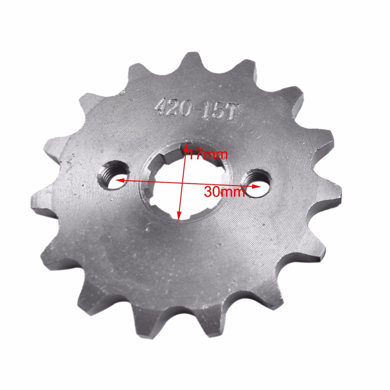 420 chain + front and rear sprockets suitable for 70cc, 110cc, 125cc, and 150cc Dirt Pit bicycles, all-terrain vehicles, and four-wheelers.
