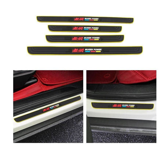 Mugen car door and window protection sticker badge strip, yellow and black, suitable for Honda for Acura .
