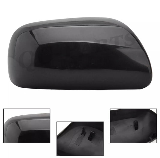 Black Right Passenger Side Mirror Cover Cap for Toyota 2007-11Yaris 04-09 Prius