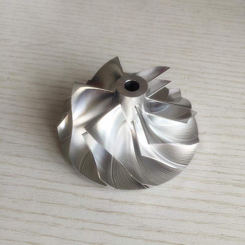 TD05H 20G 52.56/68.01 mm 6+6 blade turbine milling/bulk compressor wheel