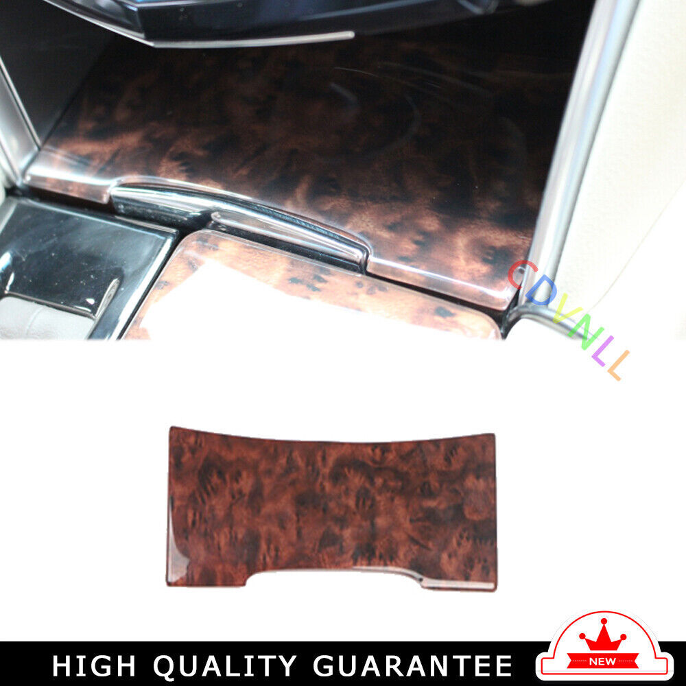 Car Interi Console Storage Box Cover Trim for Cadillac XTS 2013-2017 Brown Wood