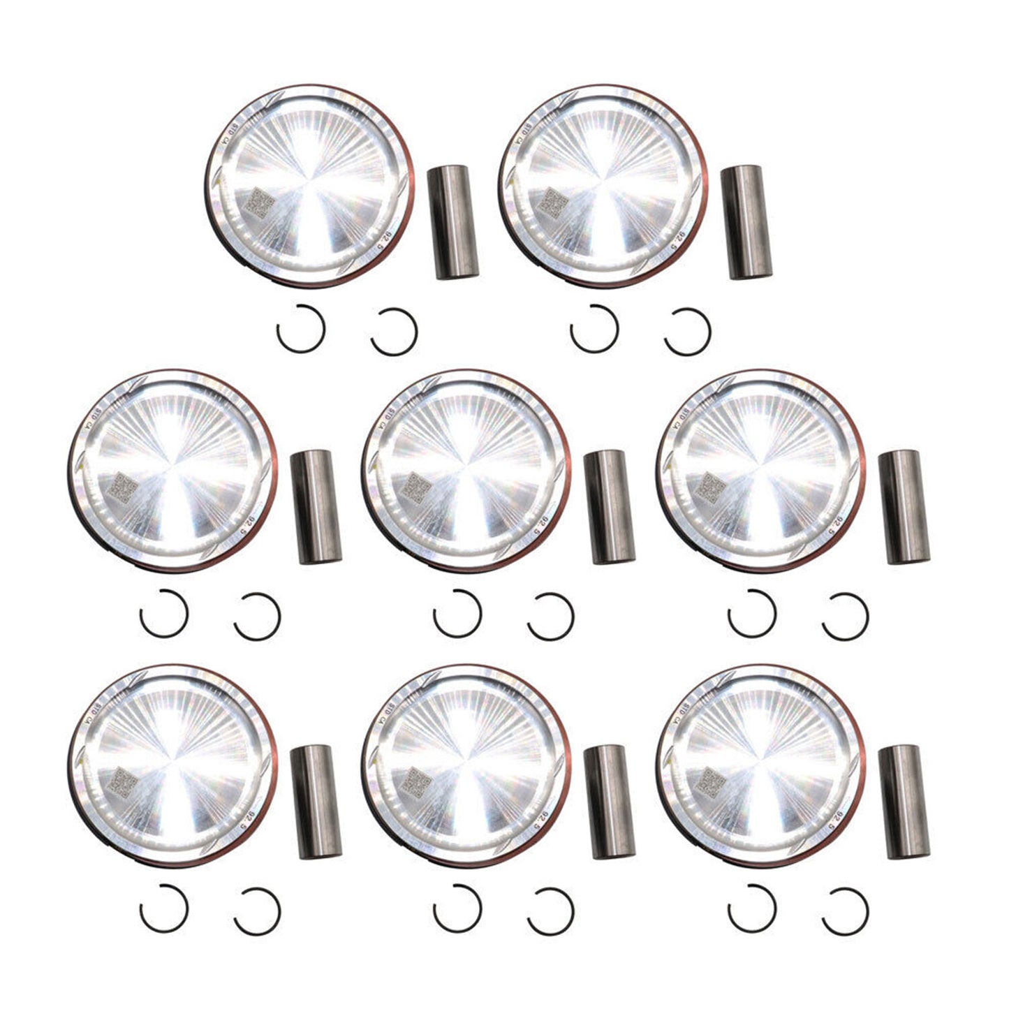 AJ133 Engine 8x Piston Set w/Rings for Jaguar for Land Rover 5.0 V8 Supercharged