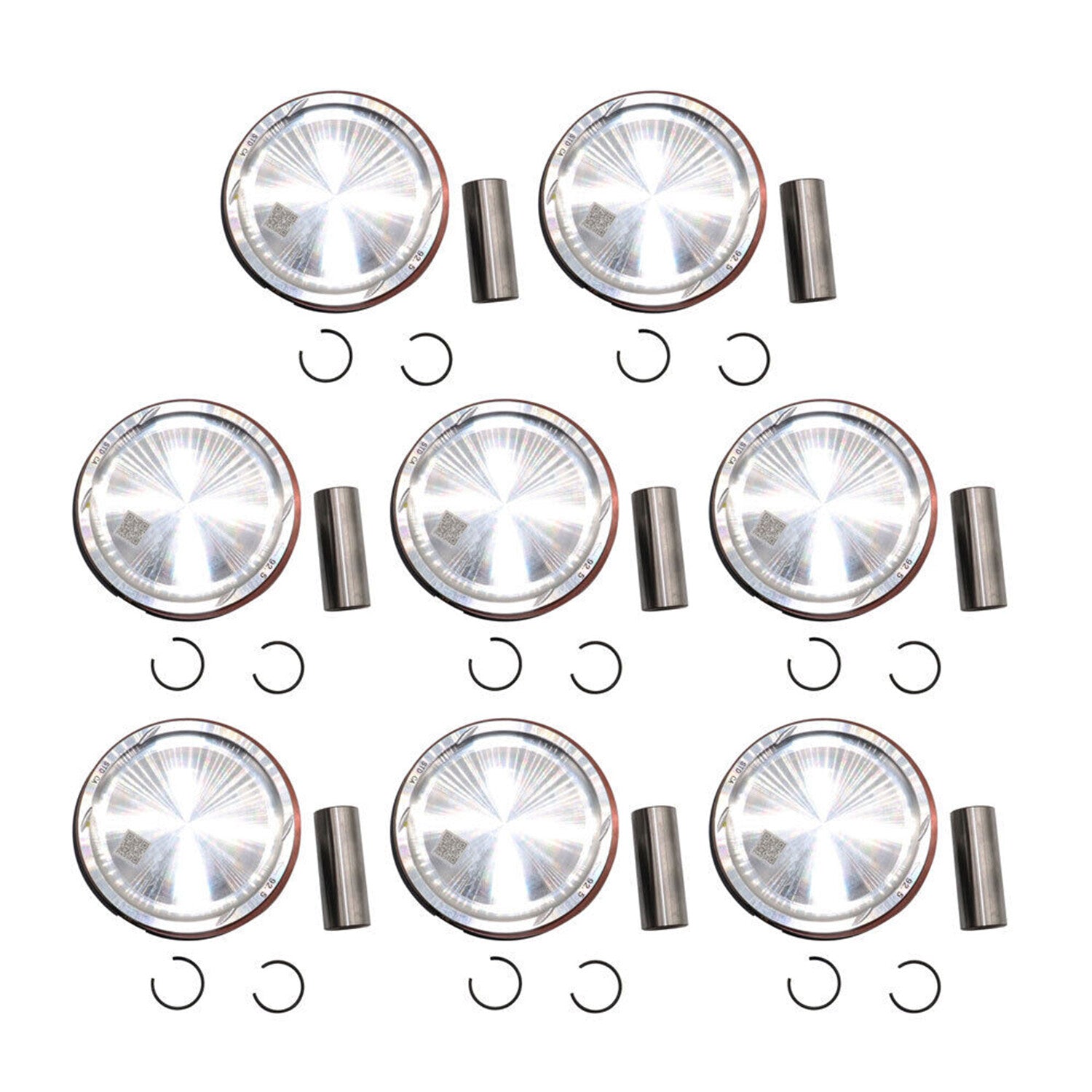 AJ133 Engine 8x Piston Set w/Rings for Jaguar for Land Rover 5.0 V8 Supercharged